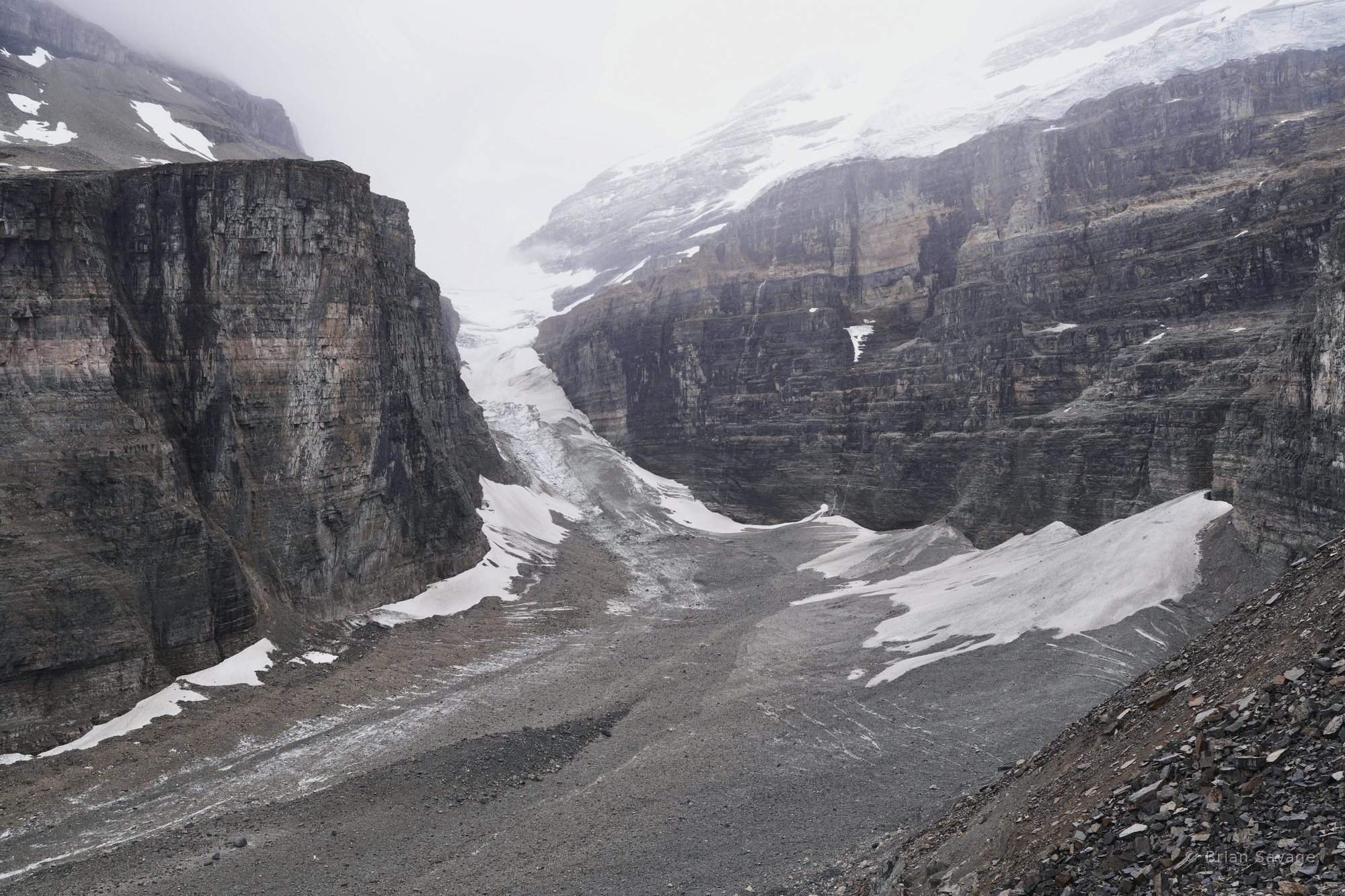 Glacier Tongue, Plain of Six Glaciers, Banff