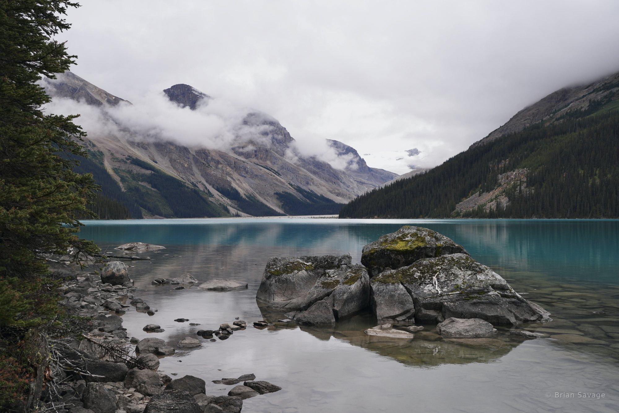 Stones and Still Water, Icefields Parkway, Alberta