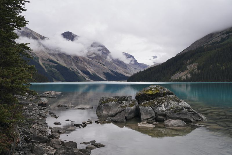 Stones and Still Water, Icefields Parkway, Alberta